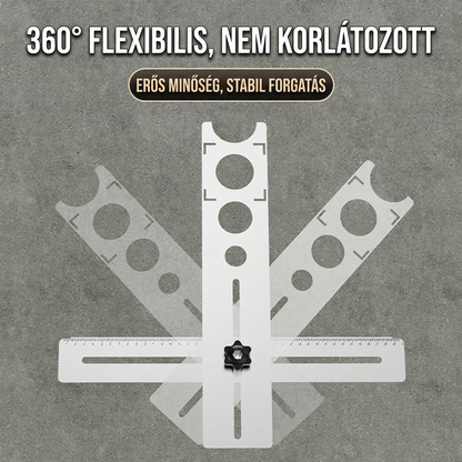🔥1+1 ingyenes🎉Bestseller akció🔩 Csempéfúró pozicionáló eszköz📏 Többfűrás mérőeszköz 360°-ban állítható – Profi és barkácsolók számára!