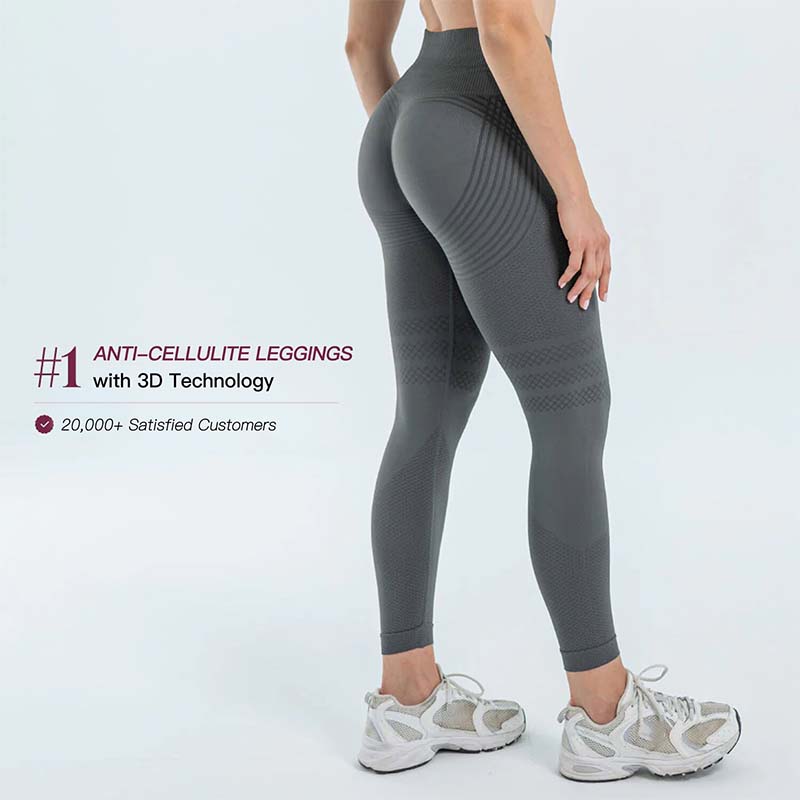 🎉Bestseller akció✨ Magas derék + fenékemelés🔥3D textúrás leggings – Narancsbőr ellen és tökéletes sziluett!