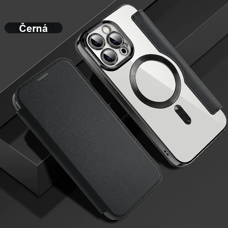 😜30% árcsökkentés📱2026 Bőrhatású flip tok iPhone-hoz – mágneses + kártyatartó!