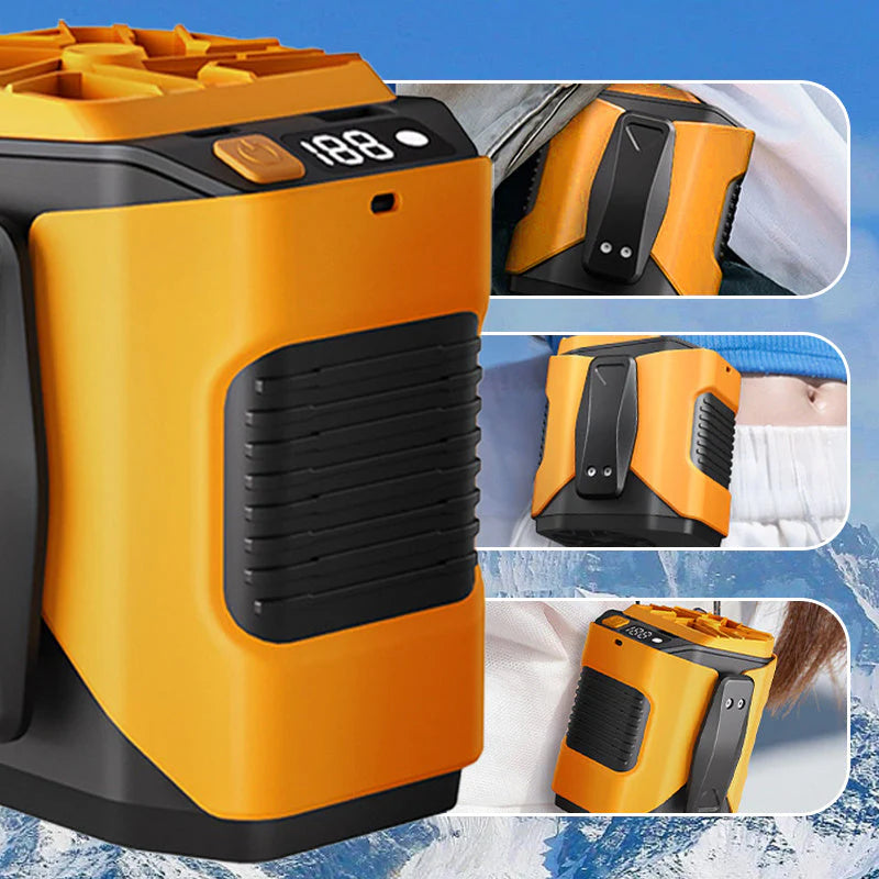 🎁Ingyenes ajándék🌬️ Széles szögű hűtő ventilátor💨 100 fokozatú nyakventilátor – 6000mAh akku + zseblámpa + töltő!🏖️