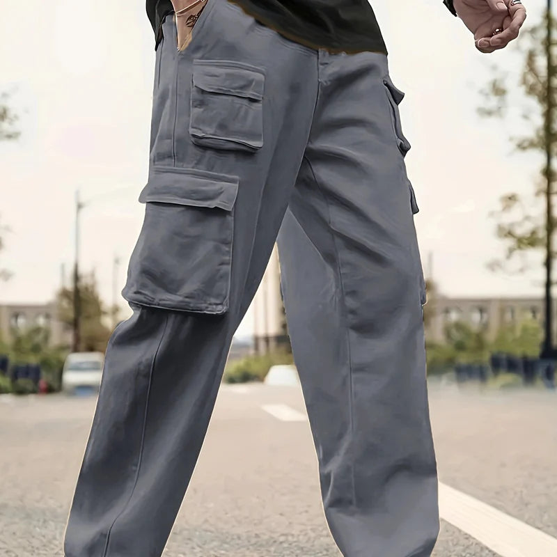 🎁Ingyenes karkötő🔥40% árcsökkentés 👖✨ Cargo nadrág + póló szett – Tágas zsebekkel és laza szabássa!