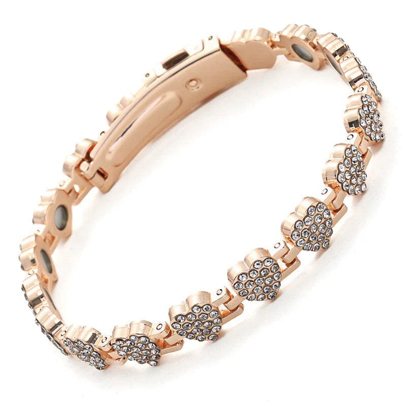🎁1 vásárol 1 ingyen kap📿Gyönyörű karkötő 💎 Szív alakú réz karkötő – Elegancia és mágneses terápia egyben!