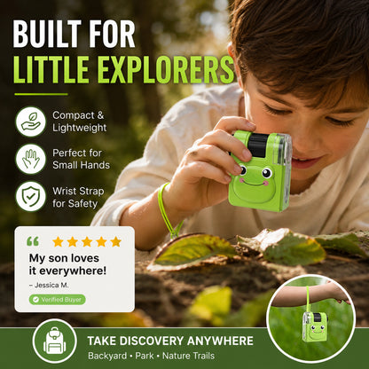📱 Telefon kompatibilis mikroszkóp🐸 80-szoros állítható nagyítás + LED és UV fény！