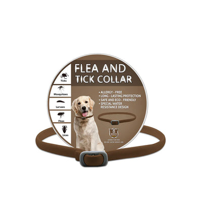 🎁1+1 INGYEN (2 db)🐕🌿Természetes illóolajos bolha- és kullancsriasztó nyakörv – Akár 8 hónapig tartó védelem! 🛡️✨
