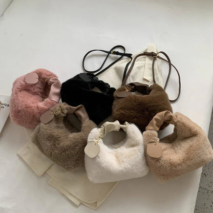 🎁Ingyenes ajándék✨ Luxus érzetű, bőrbarát kézitáska👜 Műszőrme táska – Elegancia és funkcionalitás minden nő számára!