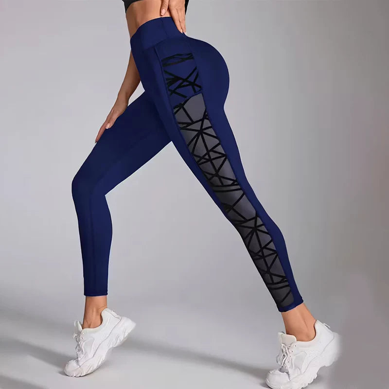 🥇👍Kiváló minőség, sok pozitív értékelés🧘 Kényelmes jóg nadrág oldalzsebekkel💖 Szívmintás hálós leggings – Magas derékú, fenékformáló sport nadrág!
