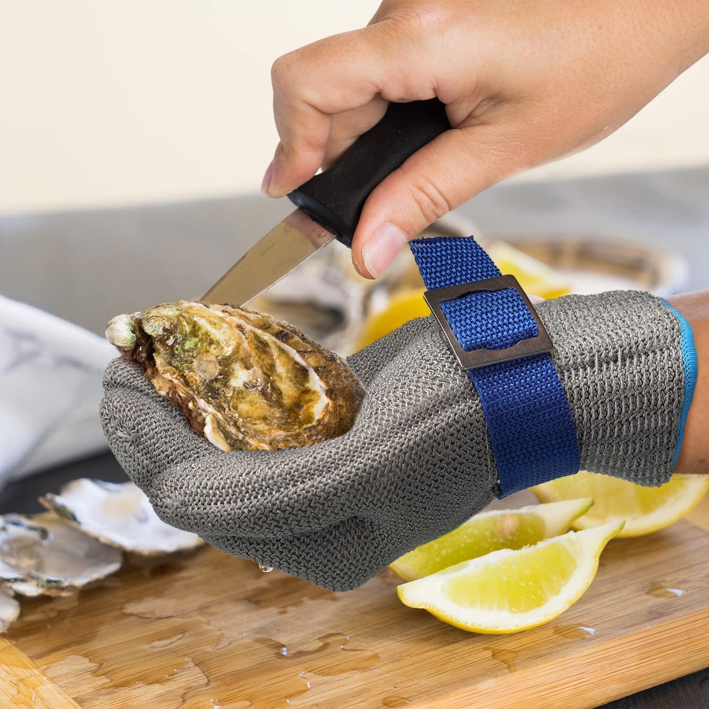 🧤Stainless Steel Cut-Resistant Mesh Glove⏳ Élelmiszeripari minőségű rozsdamentes acél hálós fémkesztyű！