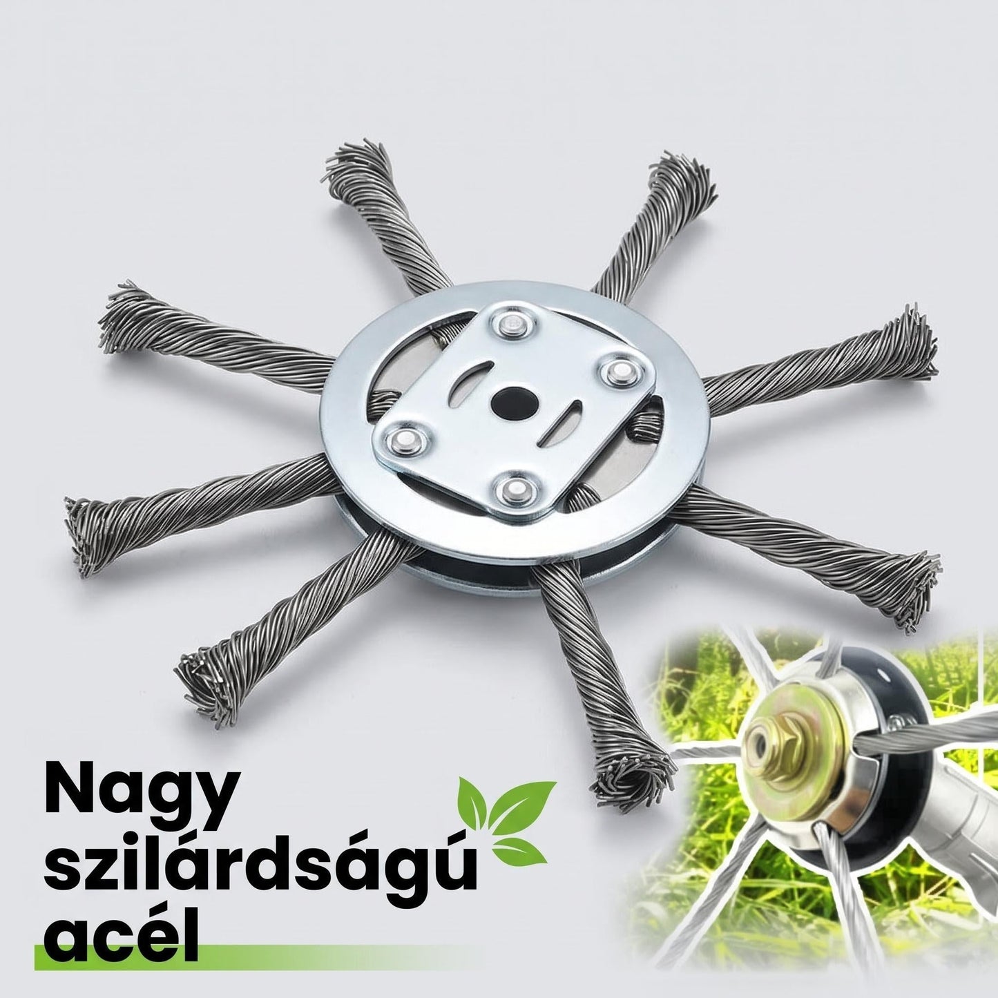 🔥🎁1+1 ingyenes🌿⚡6-fejes sodrott acél drót fűnyíró fej⚙️ A kert csodafegyvere minden terepen!