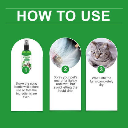 📣🔥1+1 ingyenes🐕🌿 100%-ban természetes bolha- és kullancsirtó spray – Biztonságos kutyáknak és macskáknak! 🐱✨