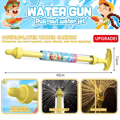 🌈🔫Világos szivárványos LED-es vízipisztoly💧3 egyszerű lépés, szivárgásmentes, gyerekbiztos！