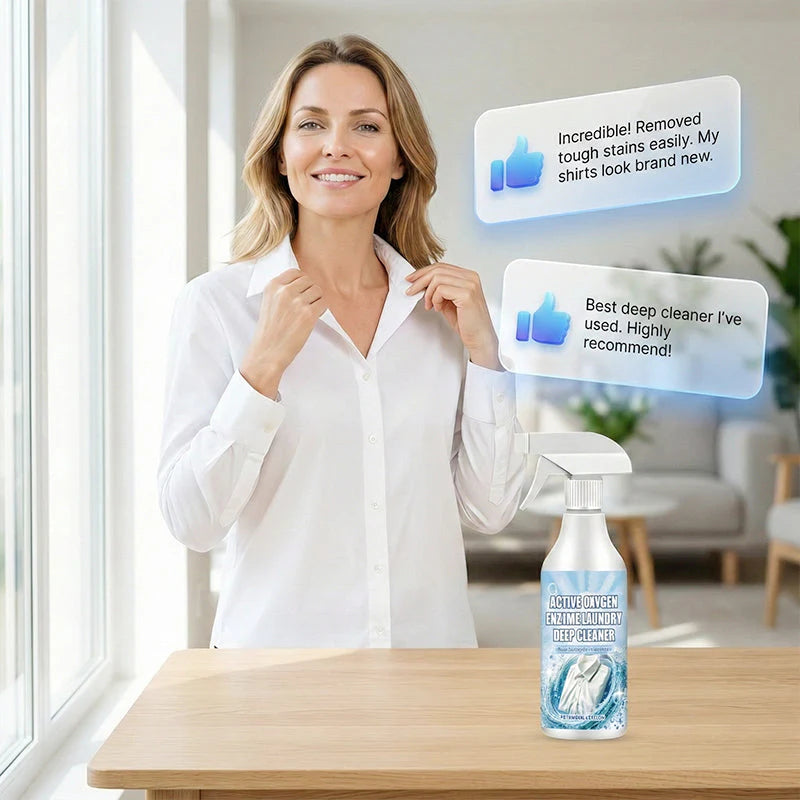 🔥🔥2+2 ingyenes🧼 Aktív enzimkeszítmény folt eltávolító spray ✨ Vízmű mosás nélküli tisztítószer – Ruhák, cipők és kárpitok univerzális megoldása!