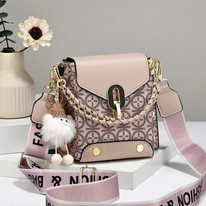 🎁Ingyenes ajándék-🎊Gyönyörű medál👜✨Elegáns geometrikus mini válltáska – Prémium PU bőr, sokoldalú és rendezett！