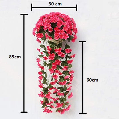 🎁 Tökéletes ajándék minden alkalomra🌸 Függő mű orchidea csokor – Élethű, tartós és romantikus dekoráció!