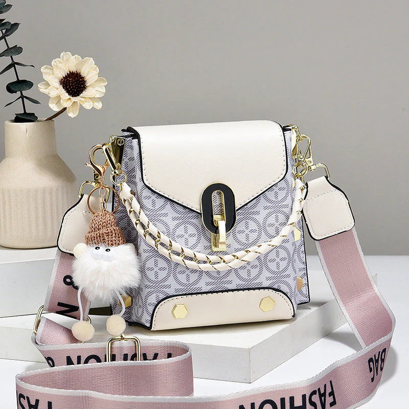 🎁Ingyenes ajándék-🎊Gyönyörű medál👜✨Elegáns geometrikus mini válltáska – Prémium PU bőr, sokoldalú és rendezett！