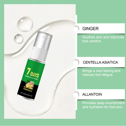 🔥🔥2+1 ingyenes💨 Lábféreg eltávolító spray🦶 Gyömbéres lábhámlasztó spray – Fájdalommentes, gyors hatású puhaság!