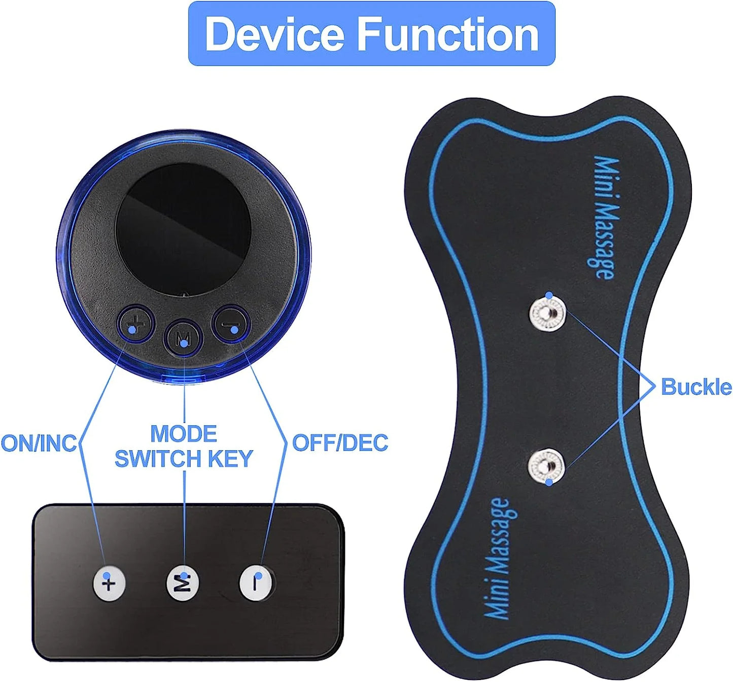 🎁1+1 ingyenes💪🔥 German Tech Mini Massager: 6 Modes, 16 Intensities for Full-Body Relief!