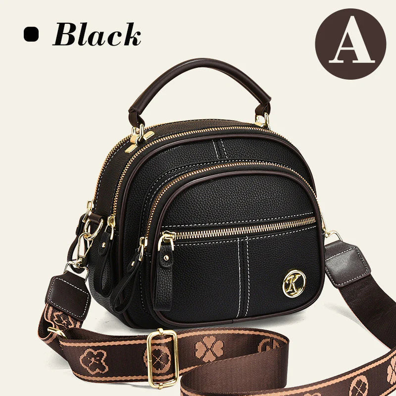 🎉45% árcsökkentés✨Keresztpántos elegáns kézitáska👜Boho stílusú többfunkciós bőr táska – Állítható széles vállpánt, többrekeszes rendezett tárolás!