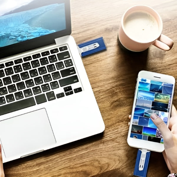 💾⚡ DATAFLEX 3 az 1-ben pendrive – 128 GB, akár 20 MB/s sebesség, iPhone-hoz és Androidhoz is! 📱💻