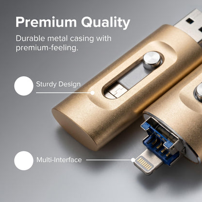 📱💻 3-in-1 univerzális flash meghajtó⚡ Gyors plug-and-play + fémház + 2 TB-ig!