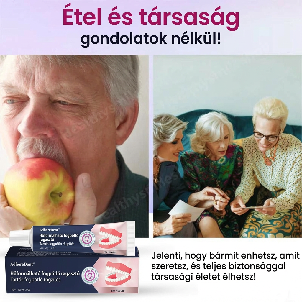 😍60%-kal csökkent🔥1 vásárol 1 ingyen kap🦷Hőre Aktiválódó! Egyedi Illeszkedés + Cinkmentes, Gyengéd Formula!