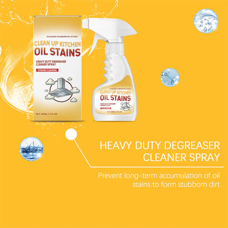🧼 Erős hatású zsírtalanító tisztító spray🔥Makacs konyhai zsír és szennyeződés ellen🍳 Gyors hatás – Permet, hagyjad, töröld le!