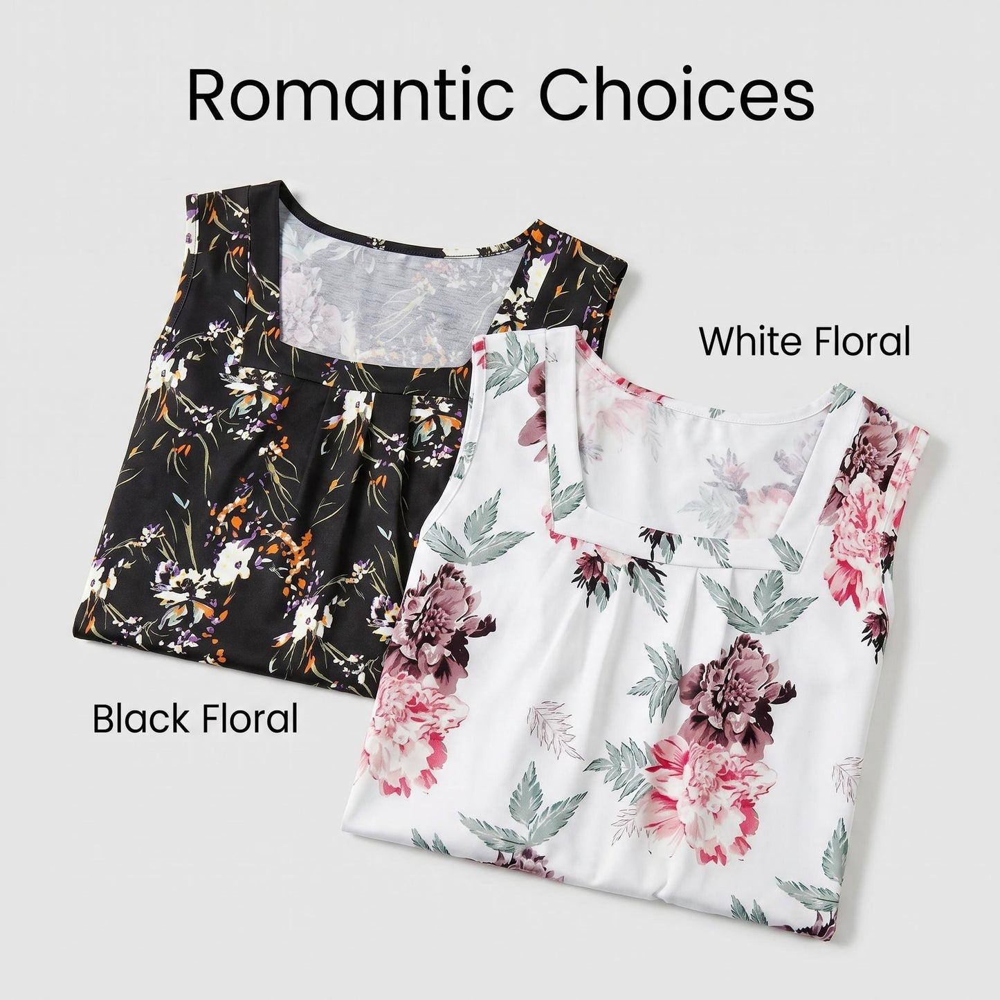 🎁Ingyenes gyönyörű nyaklánc🌸👗 Boho virágmintás pántos felső – Oldalhasítékkal, 8 színben, S–3XL-ig! 💃✨