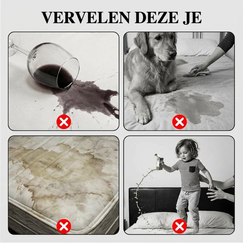 💧 Vízzáró matracvédő készlet🛏️ Párnázott puha matracvédő + párnahuzat – Kényelem és tartósság egyben!