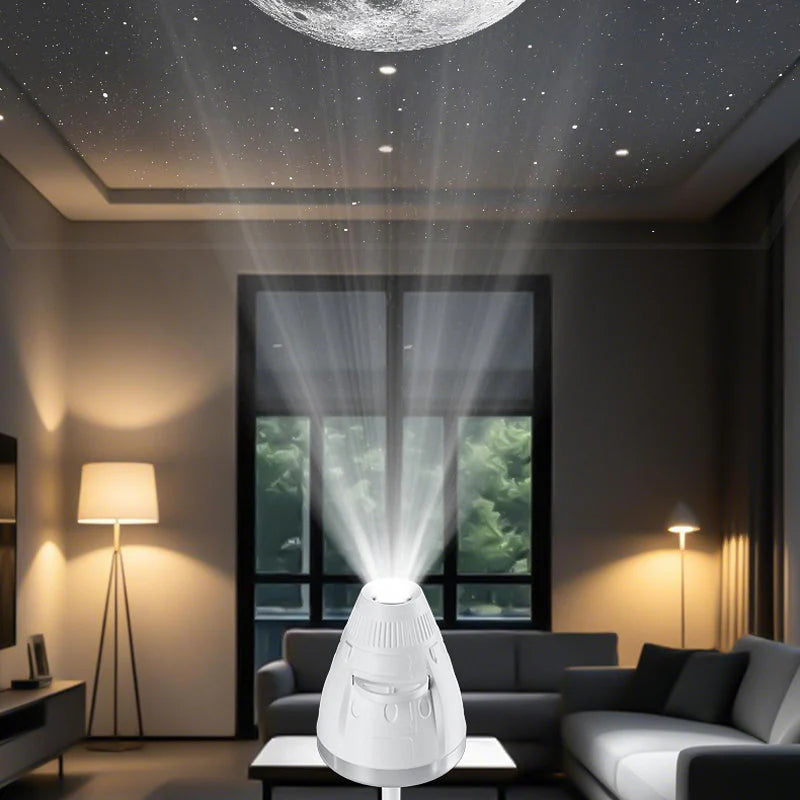 🌌 Állítható fókuszú HD űrprojektor🚀 Egyedi űrkapszula design + USB-s tápellátás!