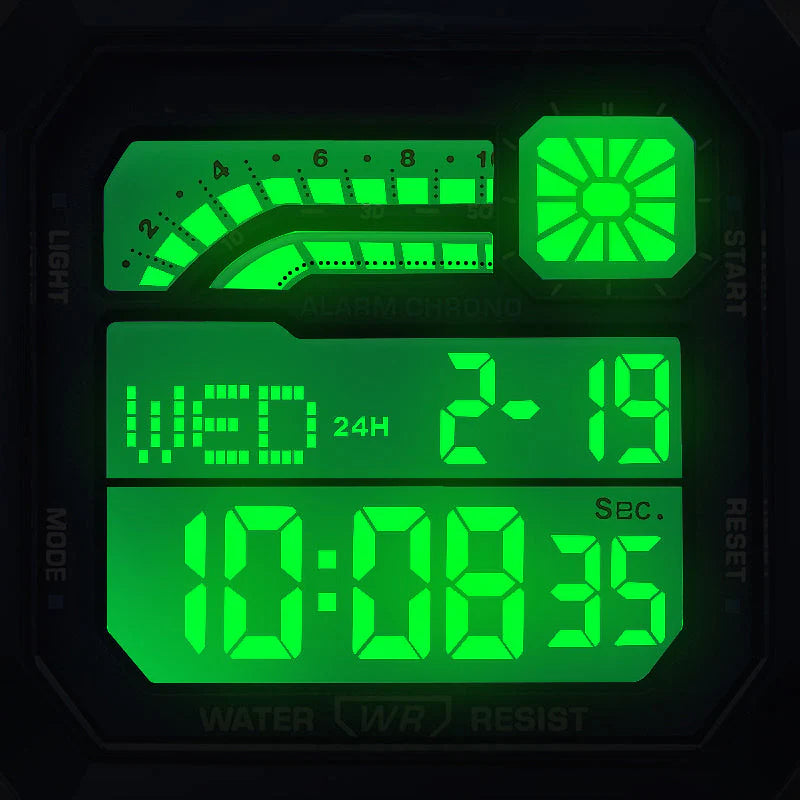 🎁⏰Az utolsó 50 db Ingyenes ajándék-📿Gyönyörű karkötő⌚💎 Uniszex digitális óra – Modern funkciók és tartózkodás egyben!