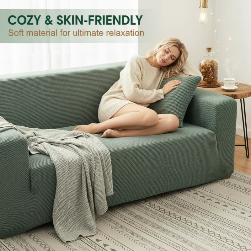 😜40% árcsökkentés🧶 Puha védő huzat🛋️ Kötött jakár kanapéhuzat – Rugalmas, újjávarázsolja a régi kanapédat!