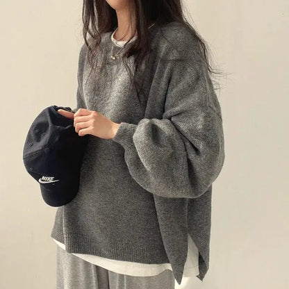 👗Több színben kapható👚 Lámpásujjú pulóver – Puha, laza és ellenállhatatlanul stílusos