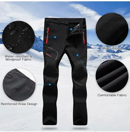 👖Extra méretű szélálló és meleg kültéri nadrág a gondtalan túrázáshoz🏃