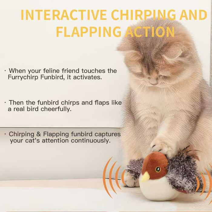 🐱 Élethű Veréb Játék: Csirip + Csapkod – Macskája Órákig Szuperizgalomban!