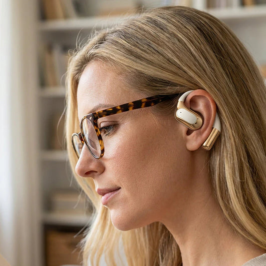 👍2026 Új modell🎧 Nyitott fülű Bluetooth fülhallgató – 72 órás lejátszás és Hi‑Fi hang mindenhol!