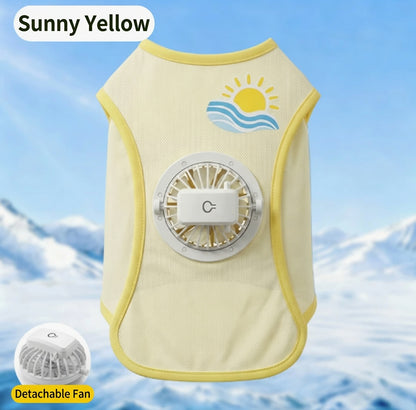 🎁1+1 INGYEN (2 db)🐕💨 Hűtőmellény kutyáknak – Beépített ventilátorral, 3 sebességfokozattal, Ice Silk anyagból! 🌿❄️