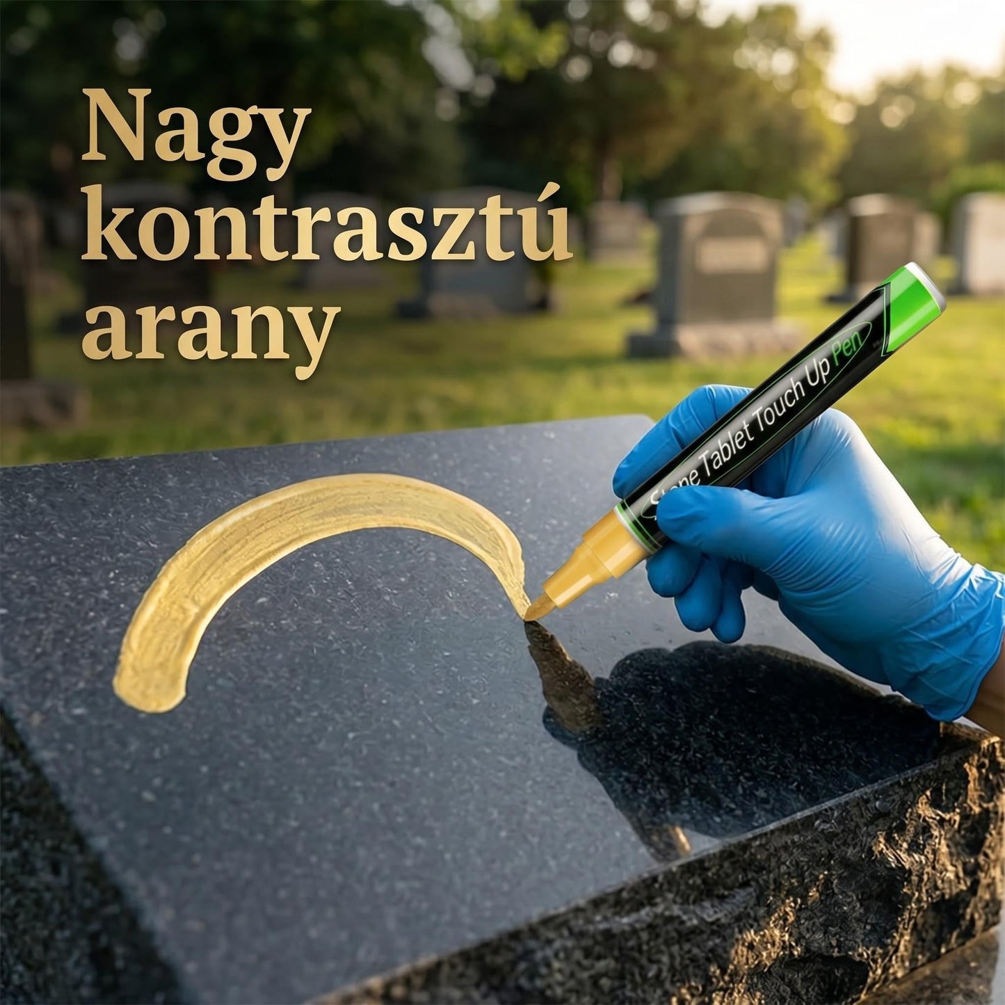 🔥🔥2+4 ingyenes🐦Arany sírkő jelző a kifakult sírfeliratok helyreállításához🖌️
