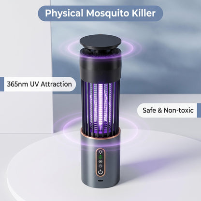 🦟 Erőteljes UV-csapda elektromos ráccsal🏠360°-os teljes helyiség lefedettség – Type-C újratölthető⏱️Intelligens időzítő🔋