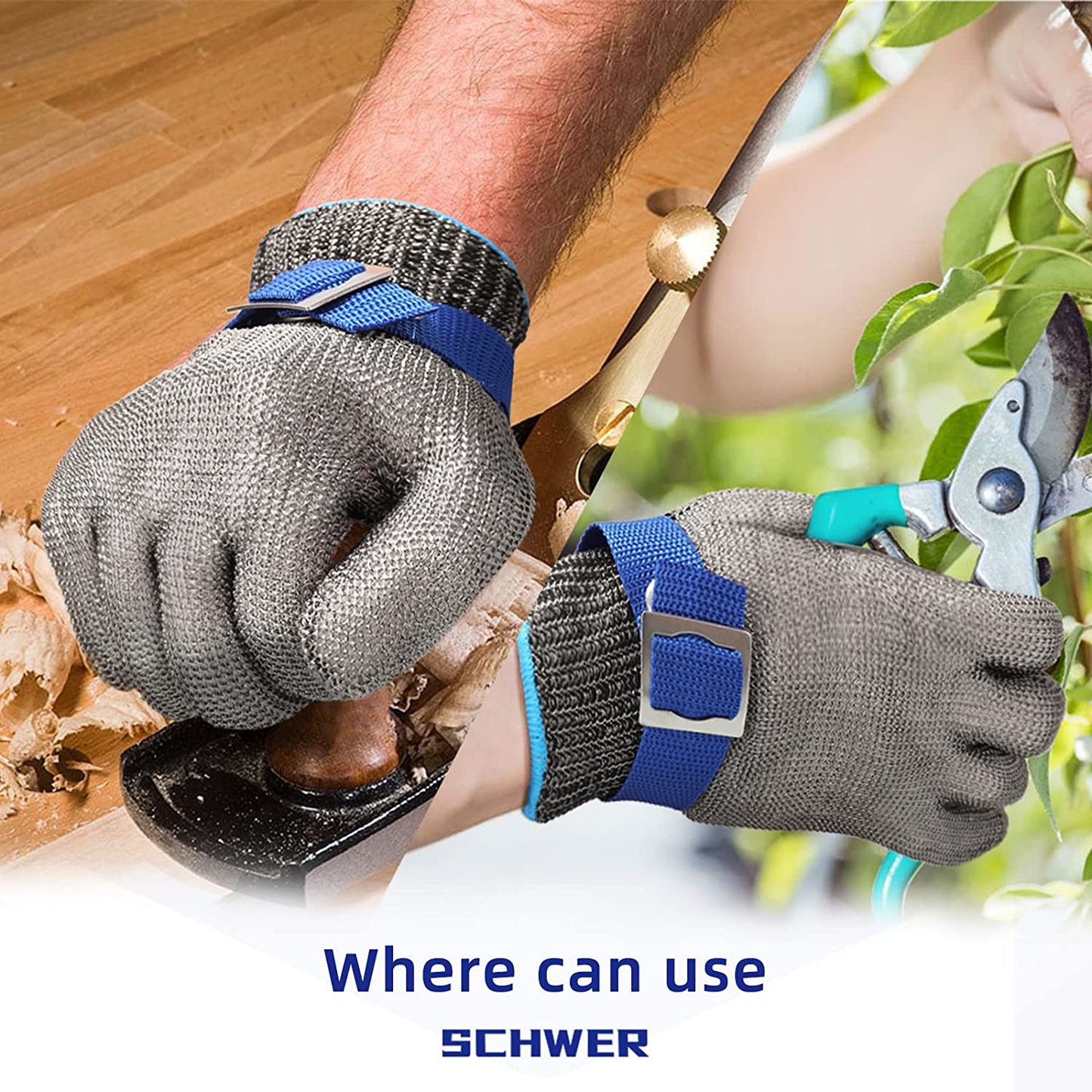 🧤Stainless Steel Cut-Resistant Mesh Glove⏳ Élelmiszeripari minőségű rozsdamentes acél hálós fémkesztyű！