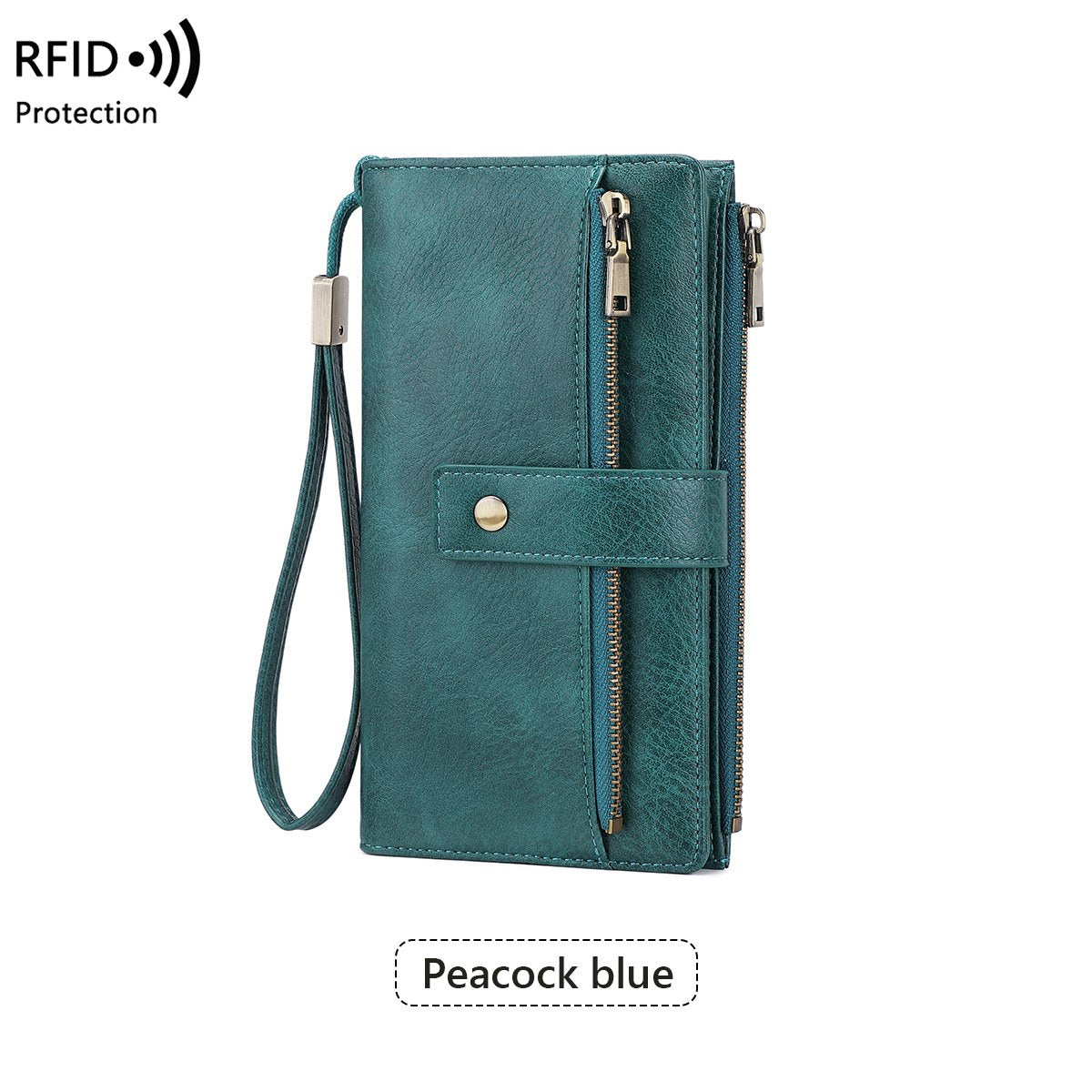 💼 Kétszínű PU bőr pénztárca🔒 RFID védett női pénztárca – Adatvédelem és elegancia egyben!