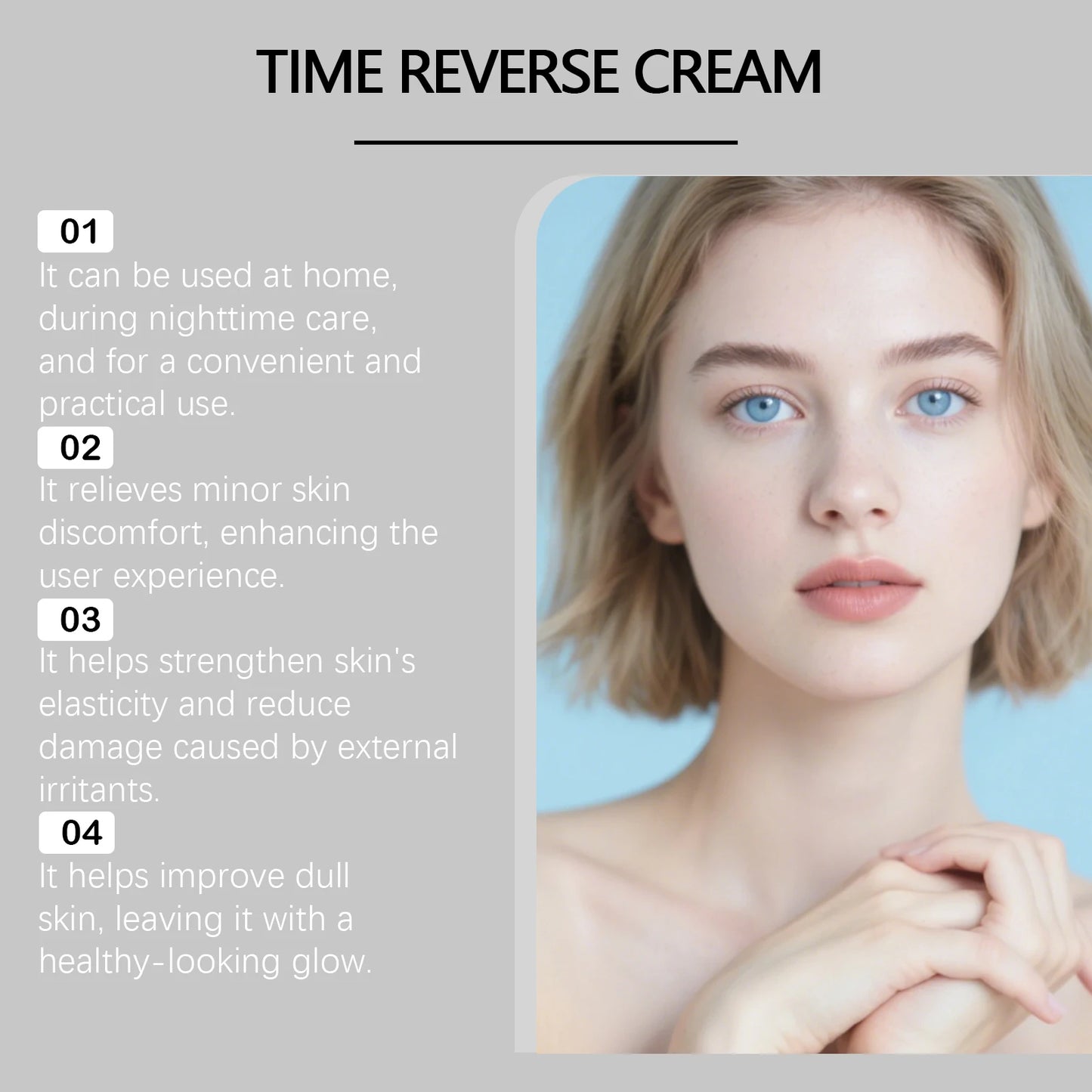 🔥1 vásárol 1 ingyen kap⏳Time Reverse Anti-Aging Cream – Azonnali lifting + ránctalanítás 50 ml-ben!