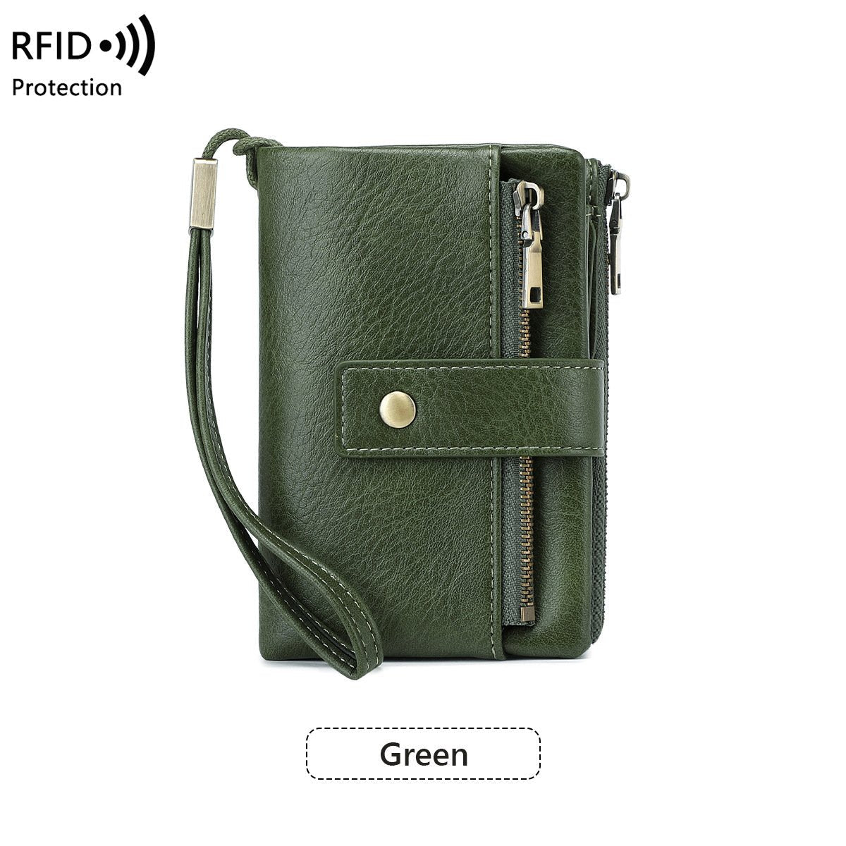 💼 Kétszínű PU bőr pénztárca🔒 RFID védett női pénztárca – Adatvédelem és elegancia egyben!