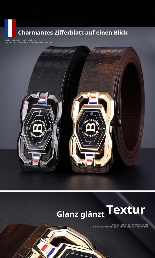 😍 50% kedvezmény🎩💼 Elegáns és praktikus: krokodilbőr és fényes fém a modern úriember számára!