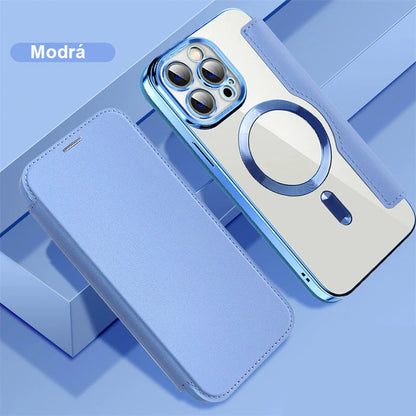 😜30% árcsökkentés📱2026 Bőrhatású flip tok iPhone-hoz – mágneses + kártyatartó!