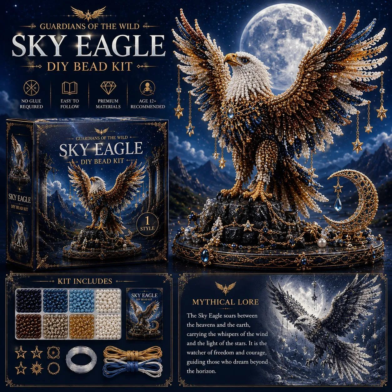 🔥Utolsó nap: 3+1 ajándék🎁 3D állat őrzők DIY gyöngyfűző készlet sorozat🦉Kezdőknek is alkalmas, lépésről lépésre