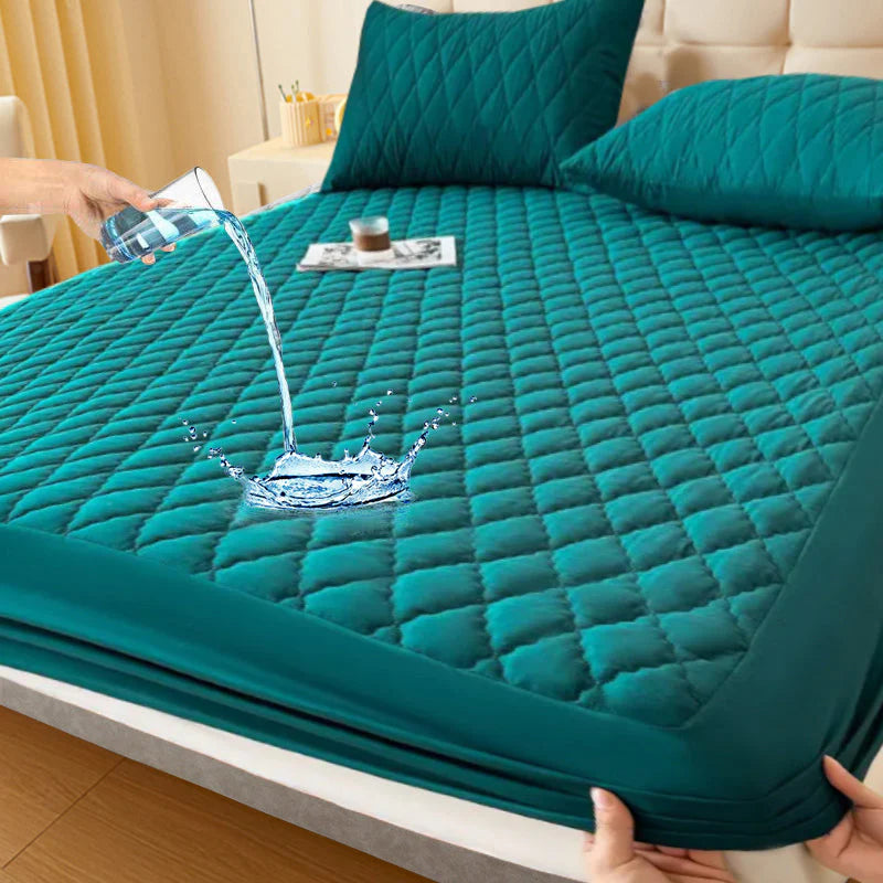 💧 Vízzáró matracvédő készlet🛏️ Párnázott puha matracvédő + párnahuzat – Kényelem és tartósság egyben!