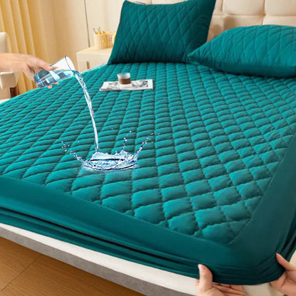 💧 Vízzáró matracvédő készlet🛏️ Párnázott puha matracvédő + párnahuzat – Kényelem és tartósság egyben!