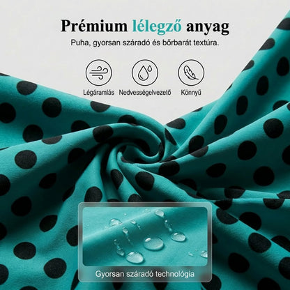 🏖️[S–3XL]👙🌸 Pöttyös color-block kétrészes fürdőruha👌Kényelmes és magabiztos: pöttyös tankini szett minden alakhoz！