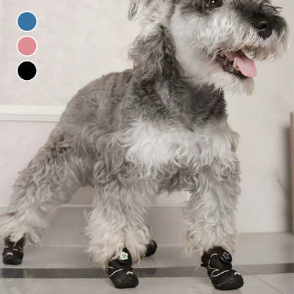 😍2026 tavaszi újdonságok🐶Lélegző hálós kutyacipő – Csúszásmentes gumitalp, fényvisszaverő csíkkal éjszakai sétákhoz!🦶Kiskutyáknak való stílusos csizma – Légáteresztő anyag nyári használatra!