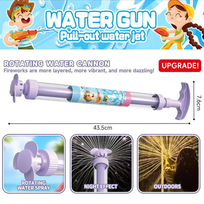 🌈🔫Világos szivárványos LED-es vízipisztoly💧3 egyszerű lépés, szivárgásmentes, gyerekbiztos！