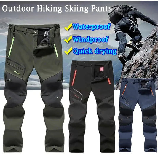 👖Extra méretű szélálló és meleg kültéri nadrág a gondtalan túrázáshoz🏃